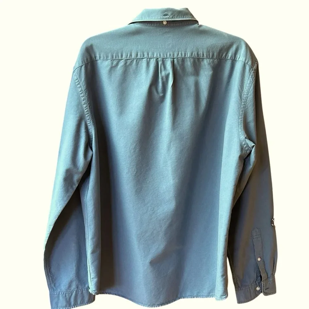 J. Crew Blue Long Sleeve Shirt XL Slim